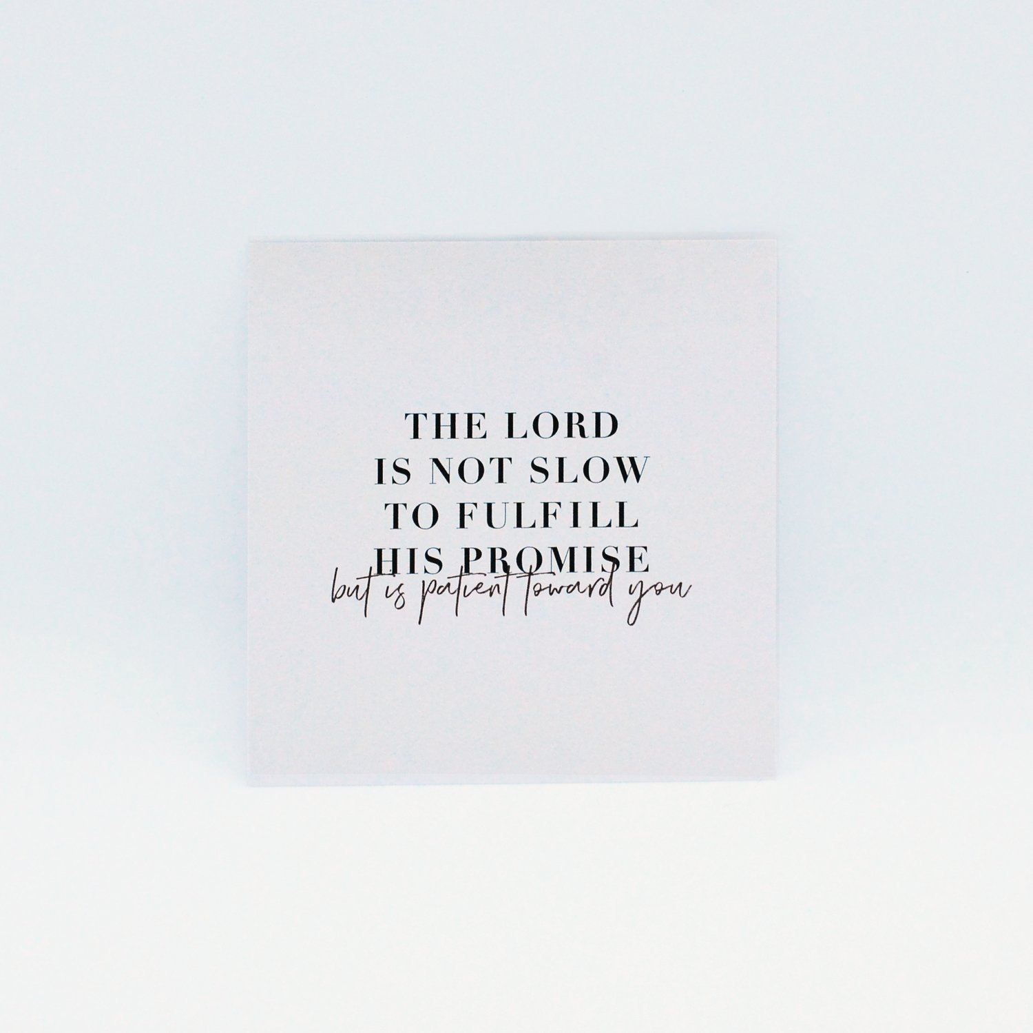 Image of The Lord is not slow to fulfill His promise