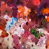 Image 4 of Bougenvillia dream - 101x101cm