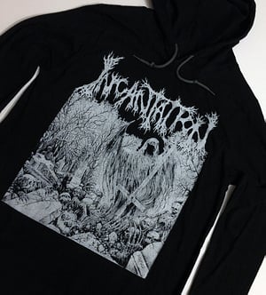 Image of Incantation  " Rotting " Hooded hoodie T shirt
