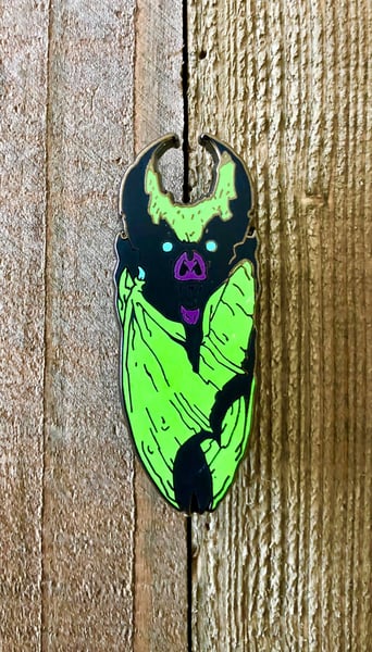 Image of Cursed Bat  Lapel pin 
