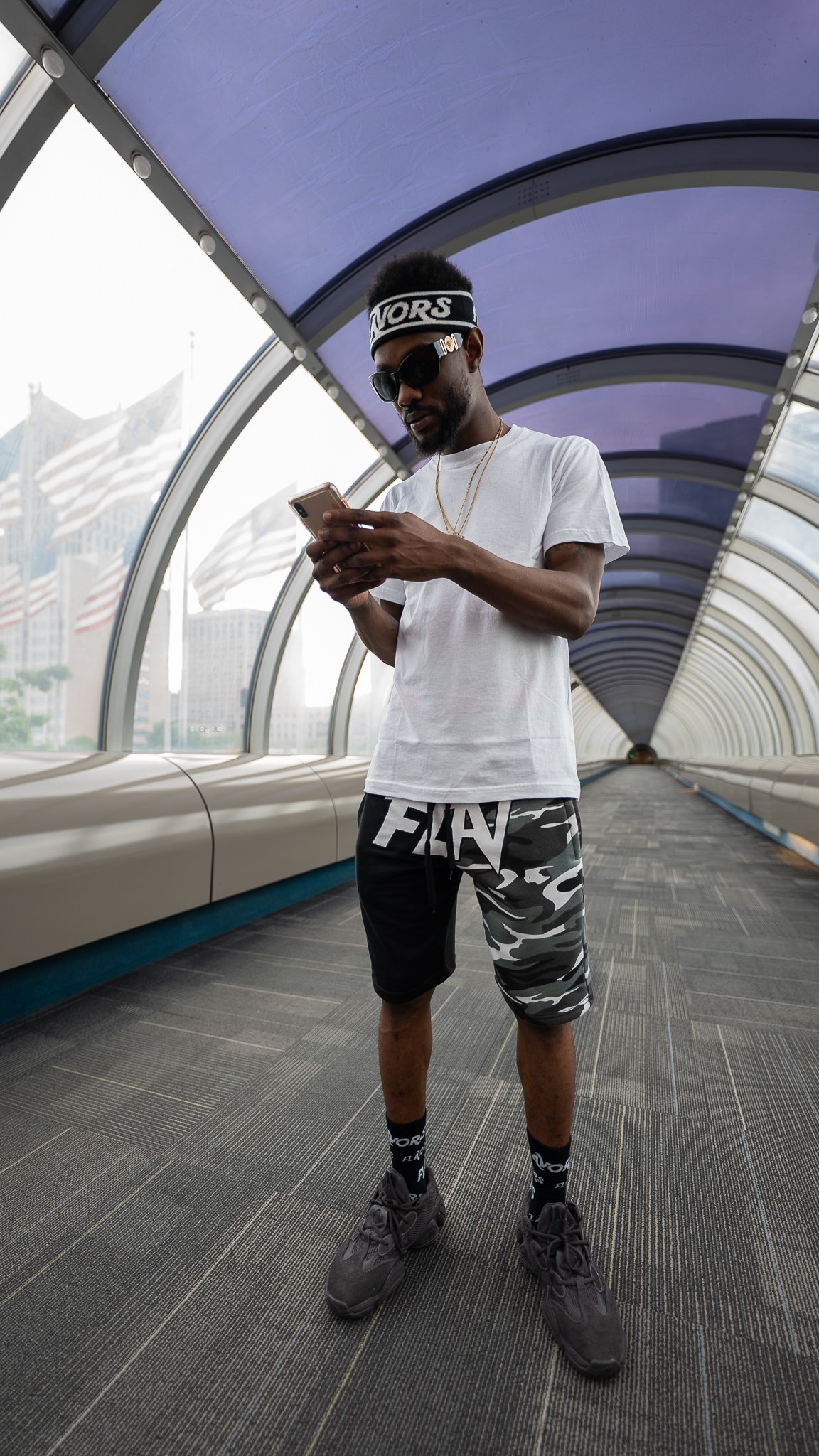 Image of Black Camo FLAV shorts
