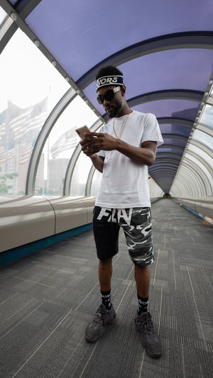 Image of Black Camo FLAV shorts