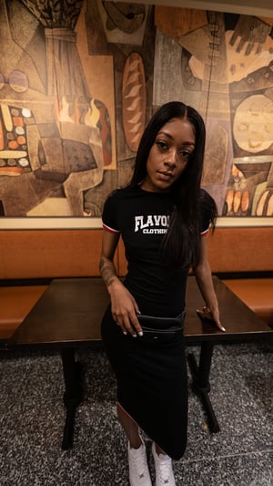 Image of Black FLAVORS dress