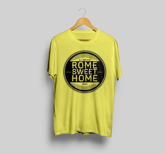 Image of Rome Sweet Home Tee -  BlacK & Yellow