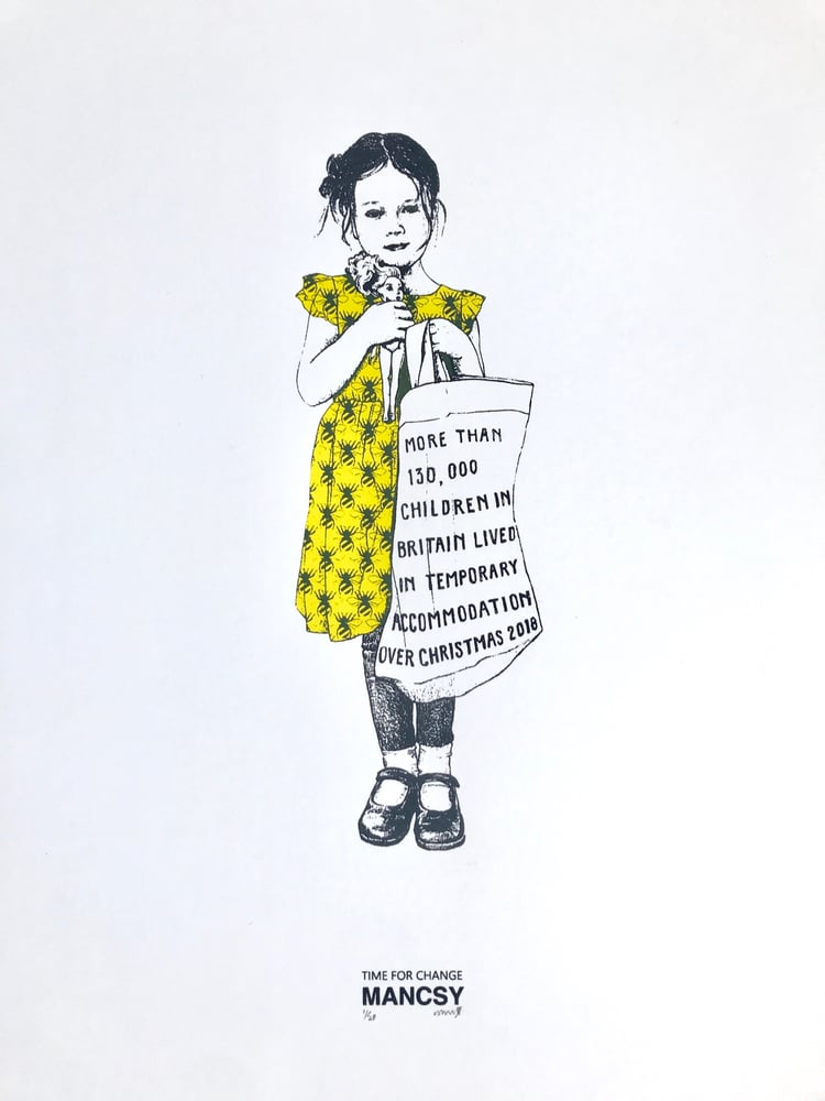 Image of A3 Time for Change screen print 