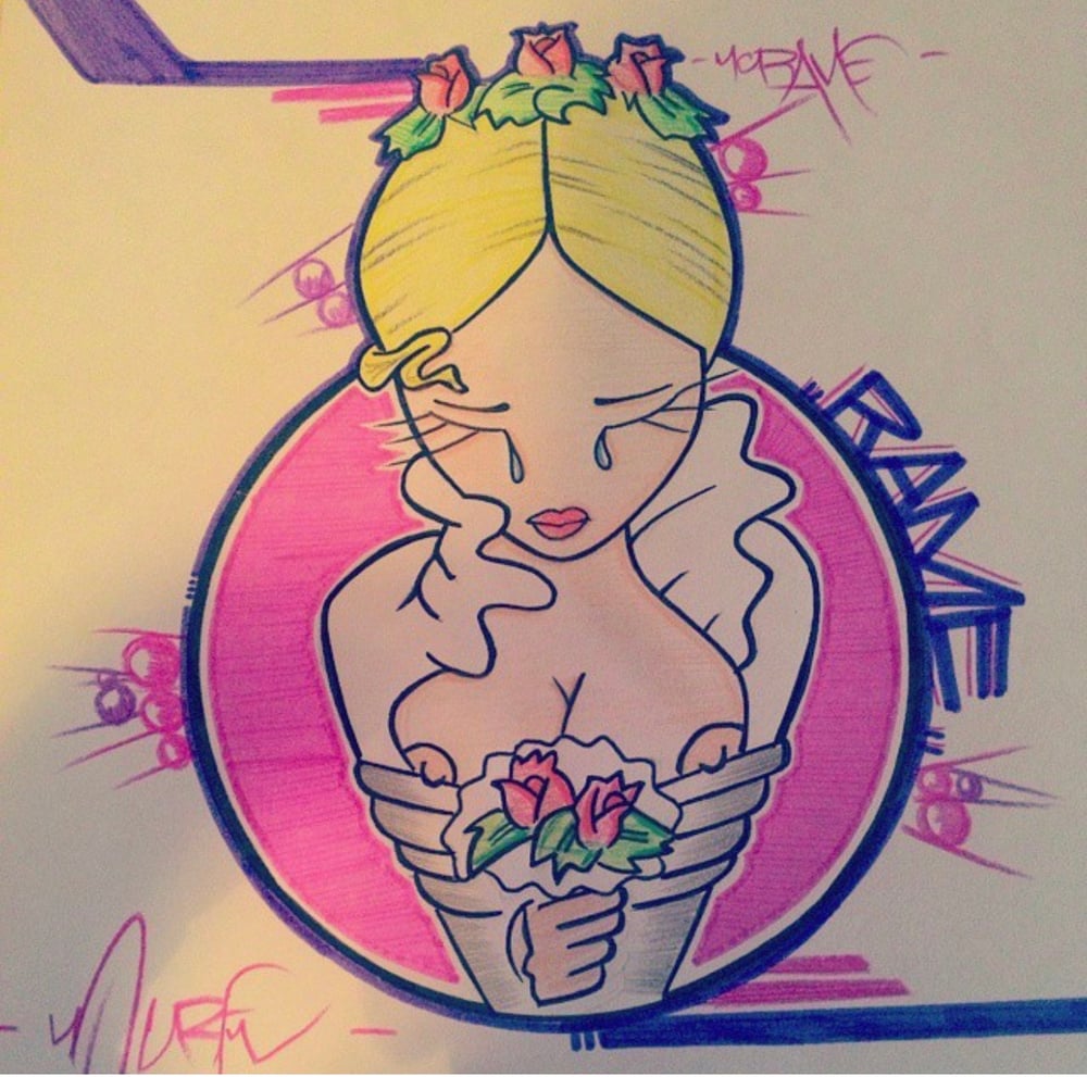 Image of FlowerBomb 10"8 Print Signed