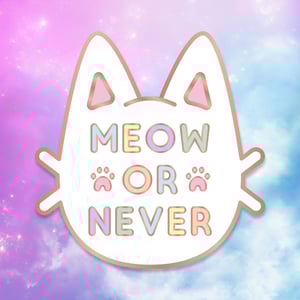 Image of Meow or Never Hard Enamel Pin