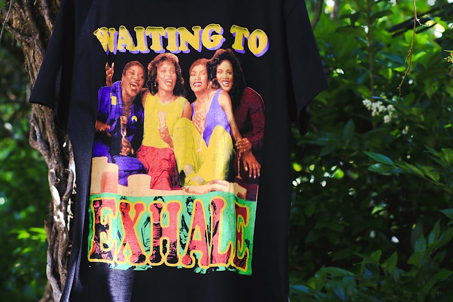 Image of Rare 1995 Vintage Bay Club "WAITING TO EXHALE"  Single-Stitched Rap Tee 