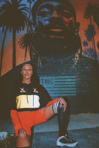 Image 5 of MAB Face CLRbLK Crop Ladies Hoodie