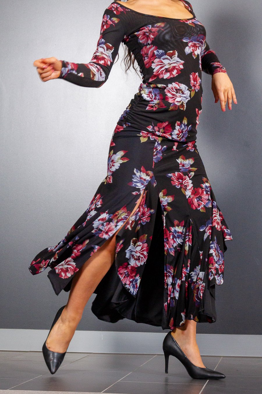 Image of Ballroom Blitz Skirt (J11597) Camellia Dancewear latin ballroom
