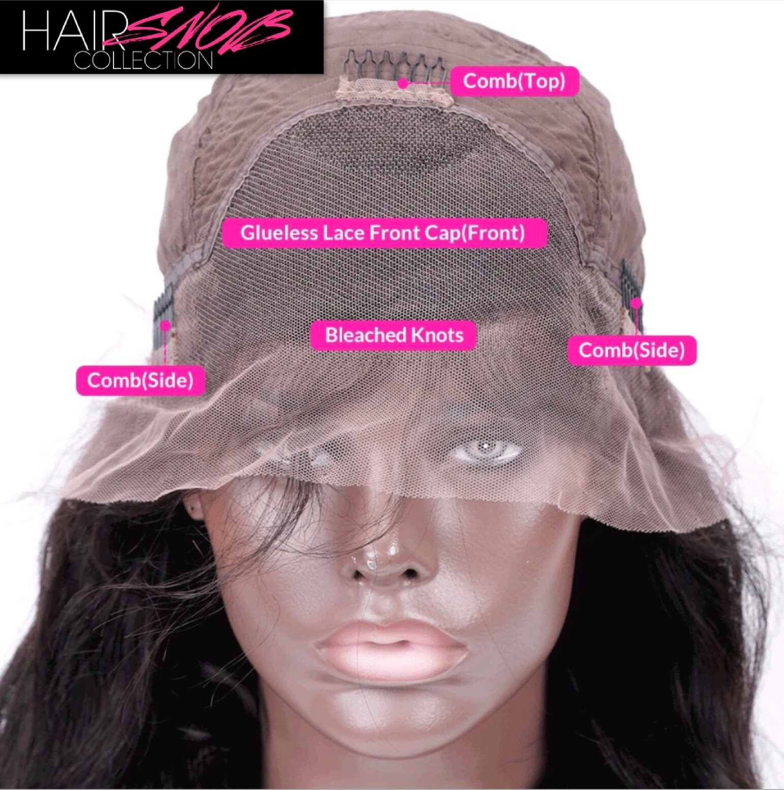 Lace front outlet cap