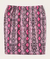 Plus Size SnakeSkin Mini Skirt 