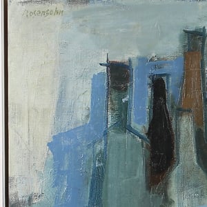 Image of Large, Mid-Century, Still Life, 'Bottles,' Lennart Rosensohn
