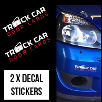 Image 1 of 2 x Track / Rally / Racing / Drift Car Door Cards Decal Stickers