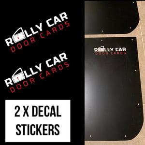 Image of 2 x Track / Rally / Racing / Drift Car Door Cards Decal Stickers
