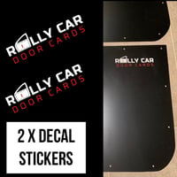 Image 4 of 2 x Track / Rally / Racing / Drift Car Door Cards Decal Stickers