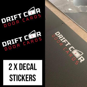 Image of 2 x Track / Rally / Racing / Drift Car Door Cards Decal Stickers