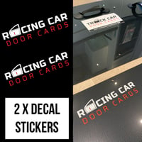 Image 5 of 2 x Track / Rally / Racing / Drift Car Door Cards Decal Stickers