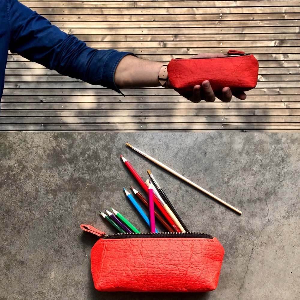 Image of Pencil case, small pouch, pencil pouch made in Piñatex™
