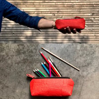 Image 1 of Pencil case, small pouch, pencil pouch made in Piñatex™