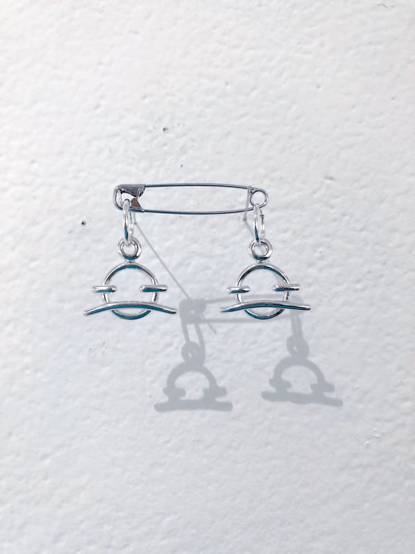Image of lil frowny earrings