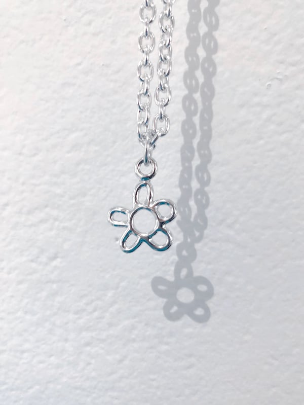 Image of flower mini charm bracelet