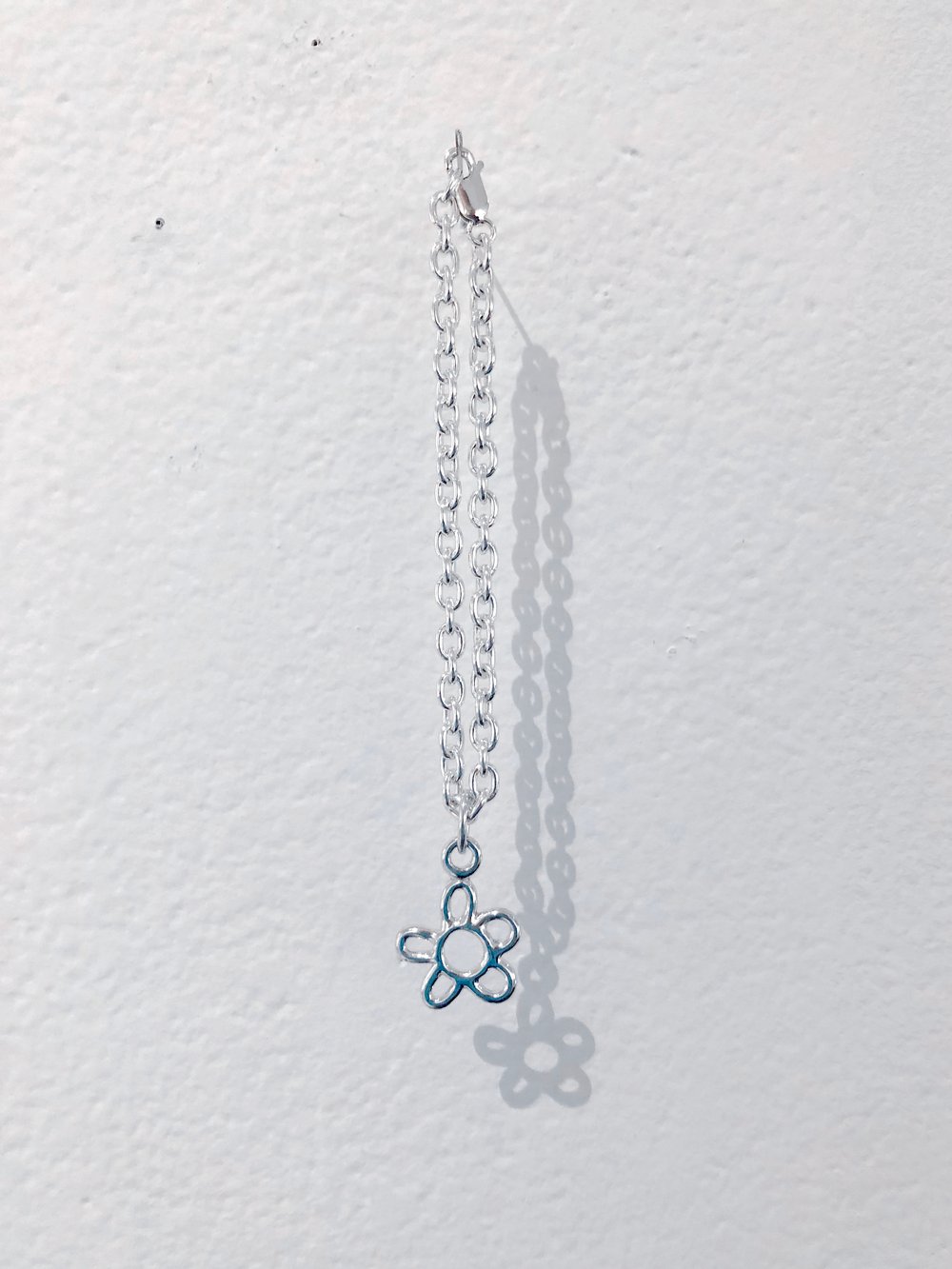 Image of flower mini charm bracelet