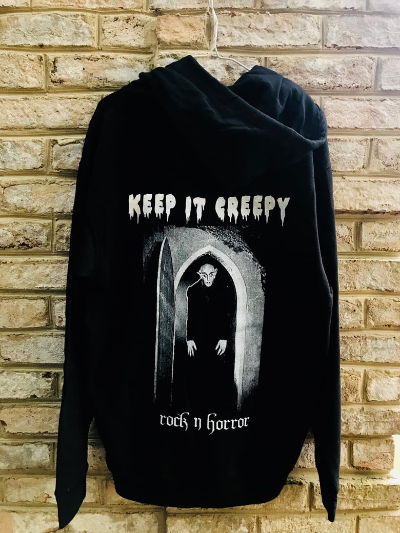 Image of Keep It Creepy Zip Up Hoodie 