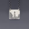 Sterling Silver Purdue Bell Tower Necklace