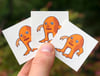 15 Cartoon Orange Lad Stickers
