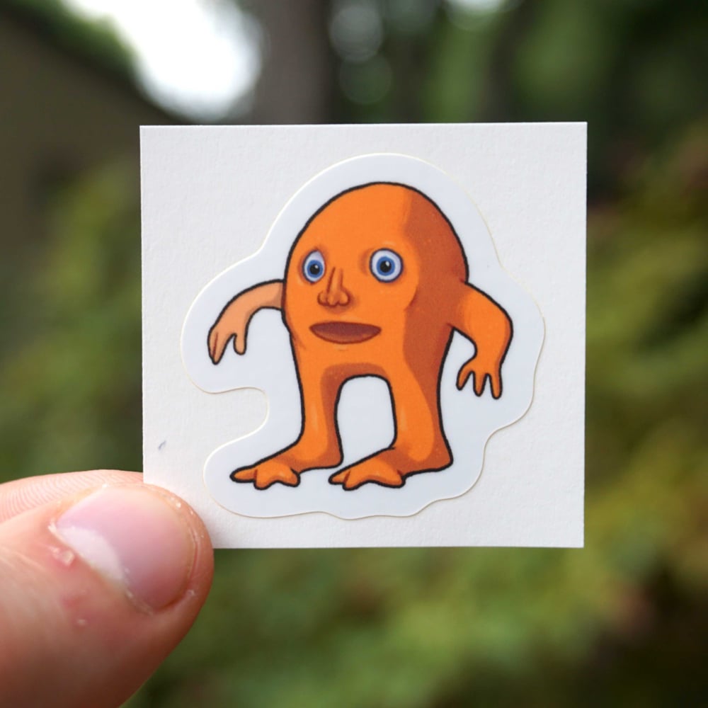 15 Cartoon Orange Lad Stickers