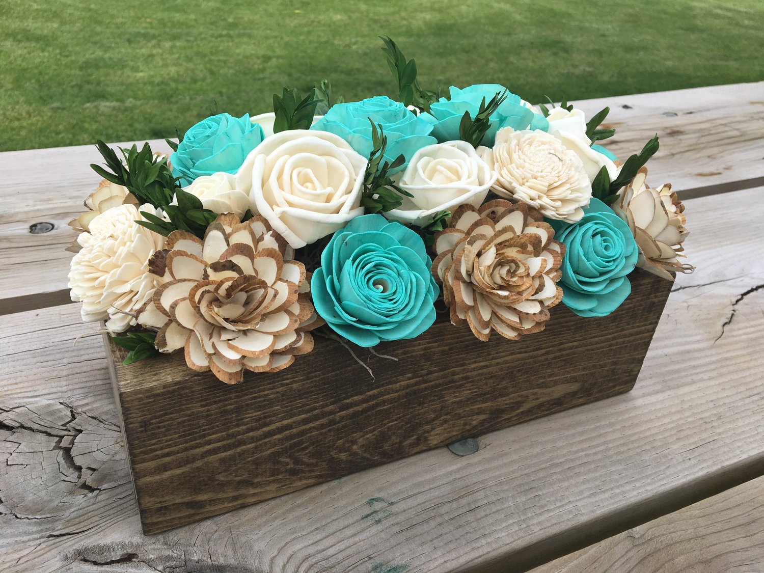 Image of Wood Centerpiece Box