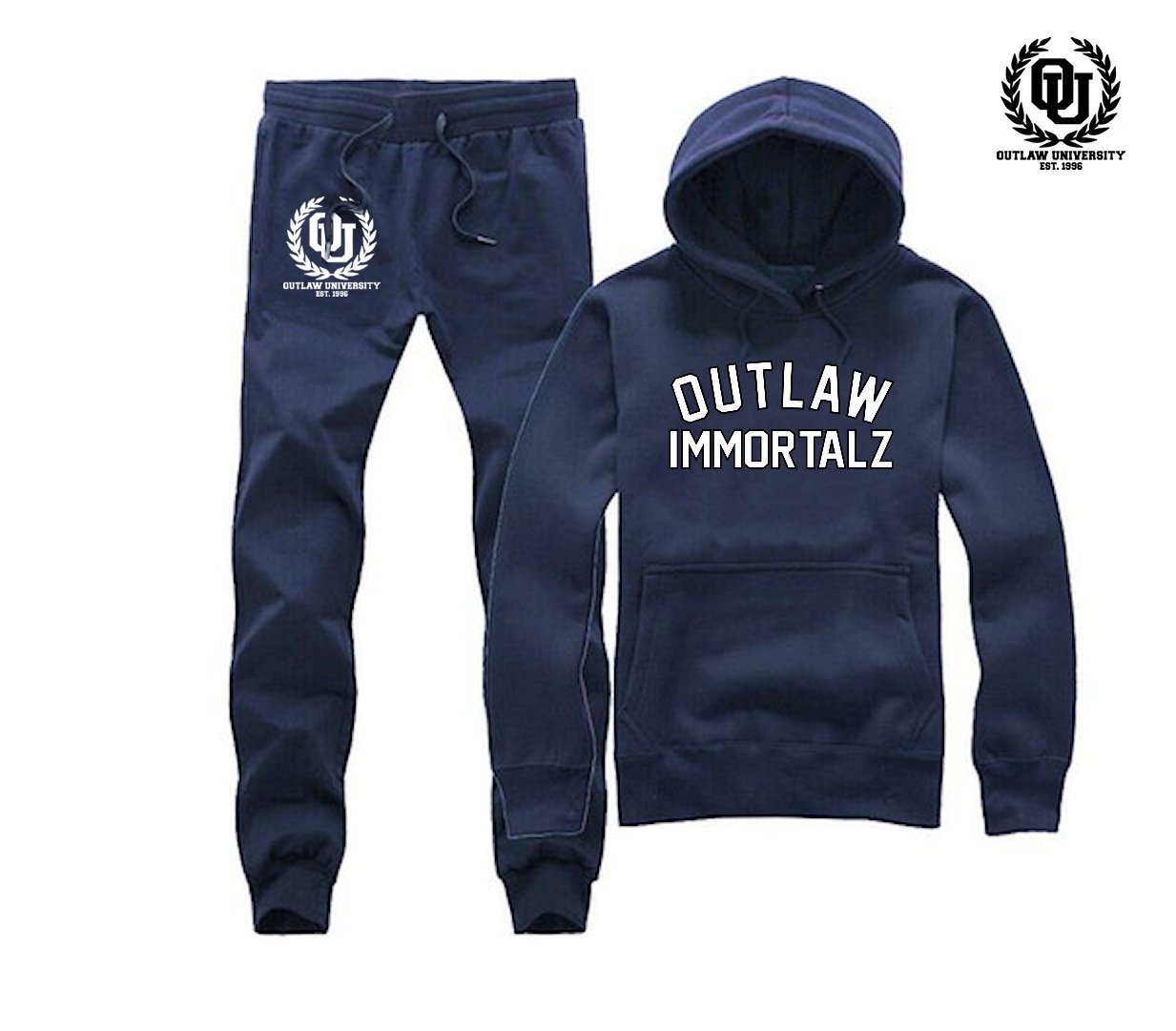 Outlaw Immortalz Unisex Sweatsuit- Comes in Black,Grey,Navy Blue ...