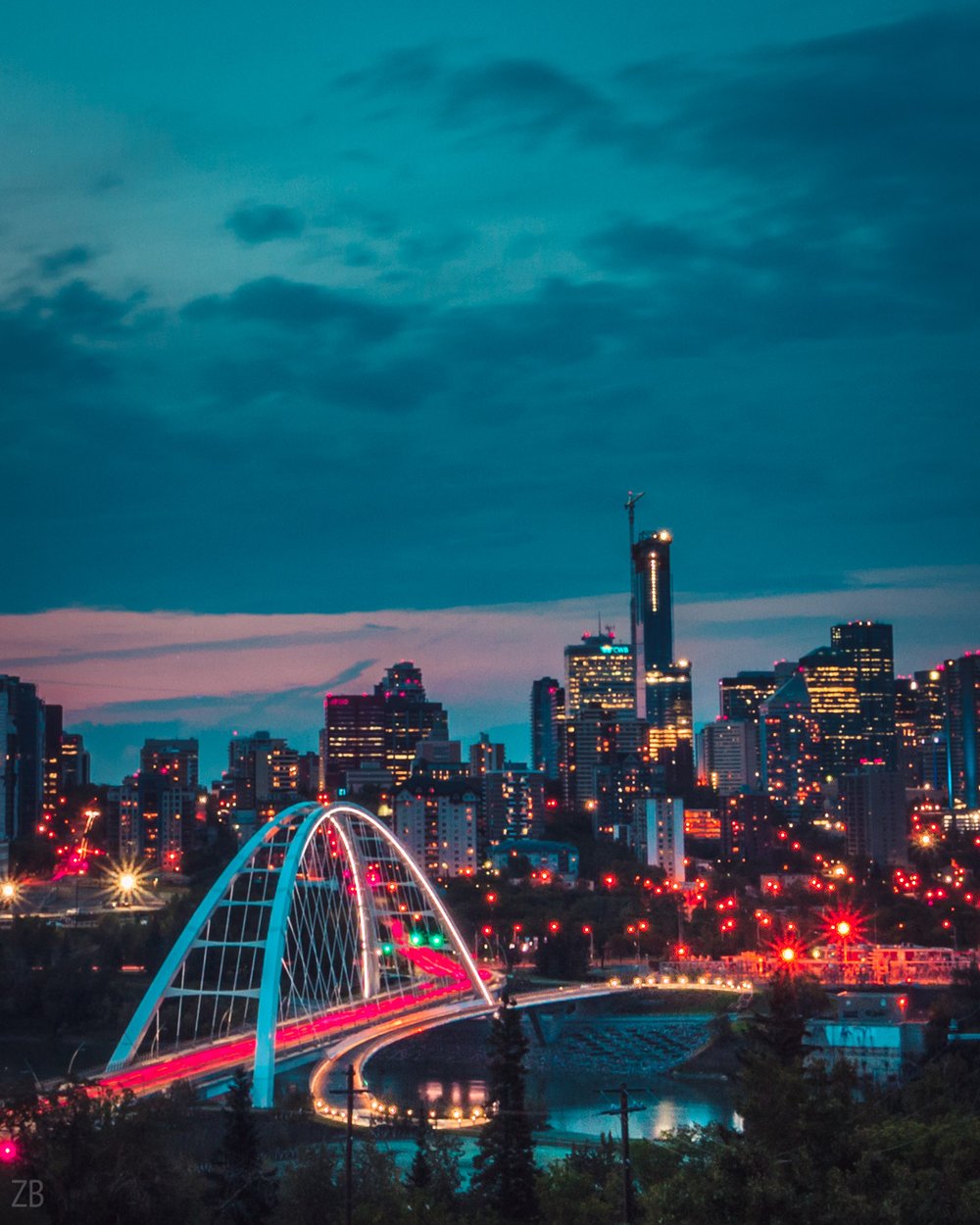 Image of Edmonton Skyline Sunset