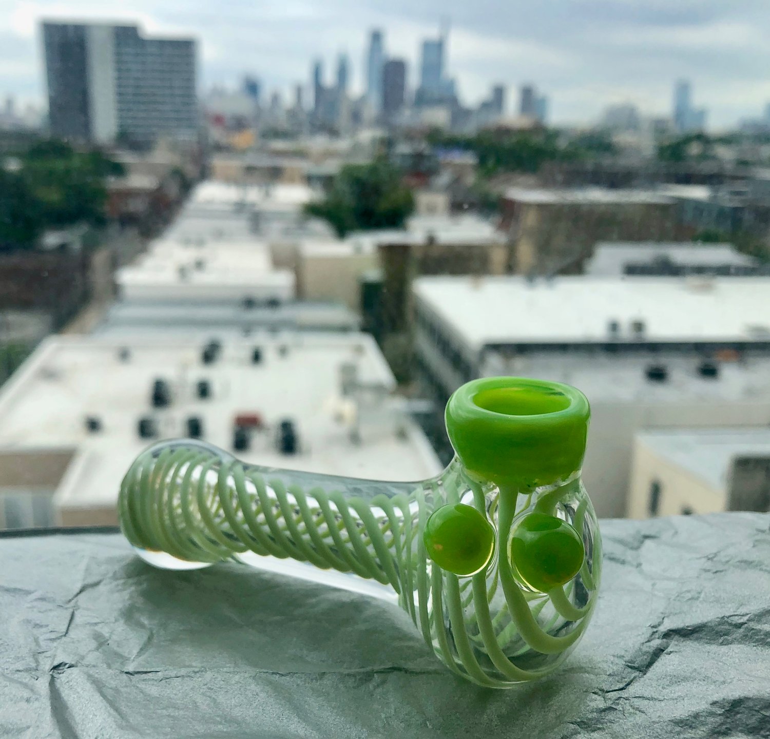 Image of Green Screened Dry Pipe