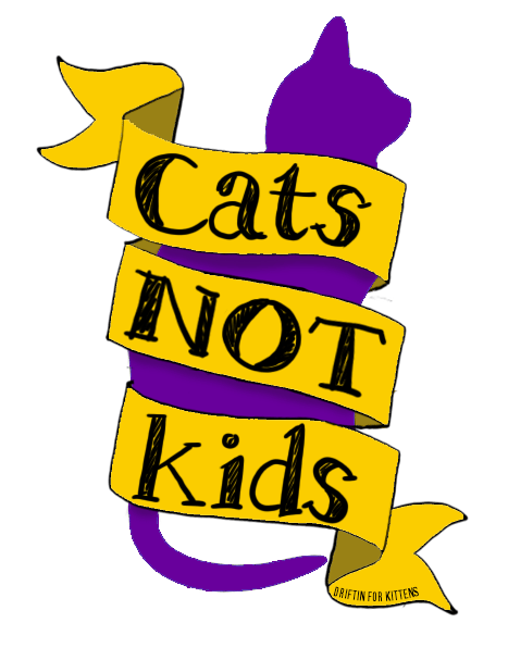 Image of Cats Not Kids Mini Sticker