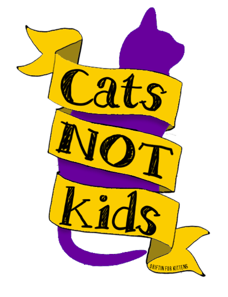 Image of Cats Not Kids Mini Sticker