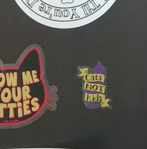 Image of Cats Not Kids Mini Sticker