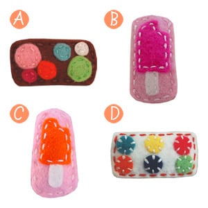 Image of little girl hair clips #7