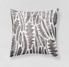 Charcoal Banksia Leaves Belgian Cotton Linen Cushion