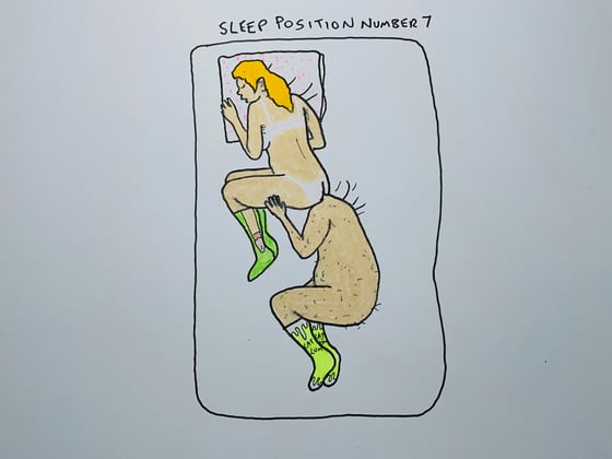 Image of sleep position original drawing