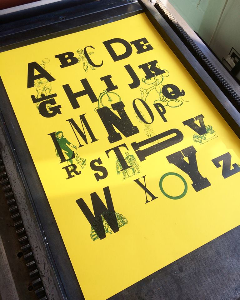 Image of LETTERPRESS ONE TO ONE SESSION. 5 HOURS £120.00