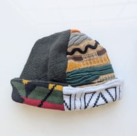 Image 1 of Upcycled Reversible Beanie Cotton Blend 27