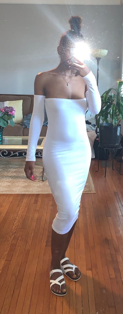 Image of Bre Off-Shoulder Dress