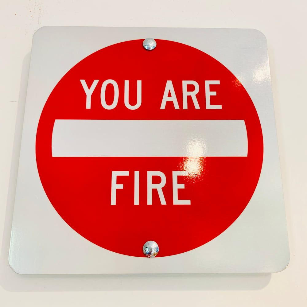 Image of 12” You Are Fire Sign (Signed)