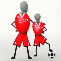 Image 3 of Dad and Child artwork (football)