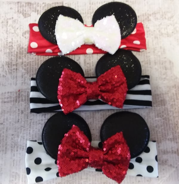 Image of Minnie Ear Headbands - 3 color choices