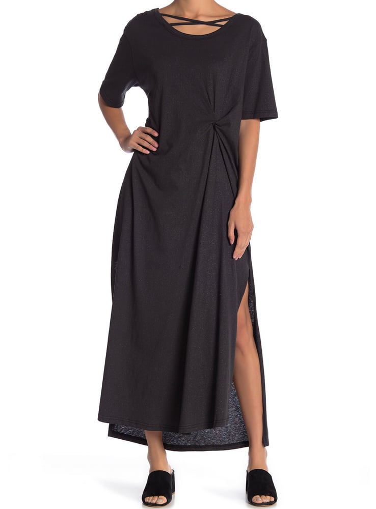 Image of long knotted dress