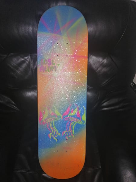 Image of Lost atom, 8.75" fungi skateboard deck