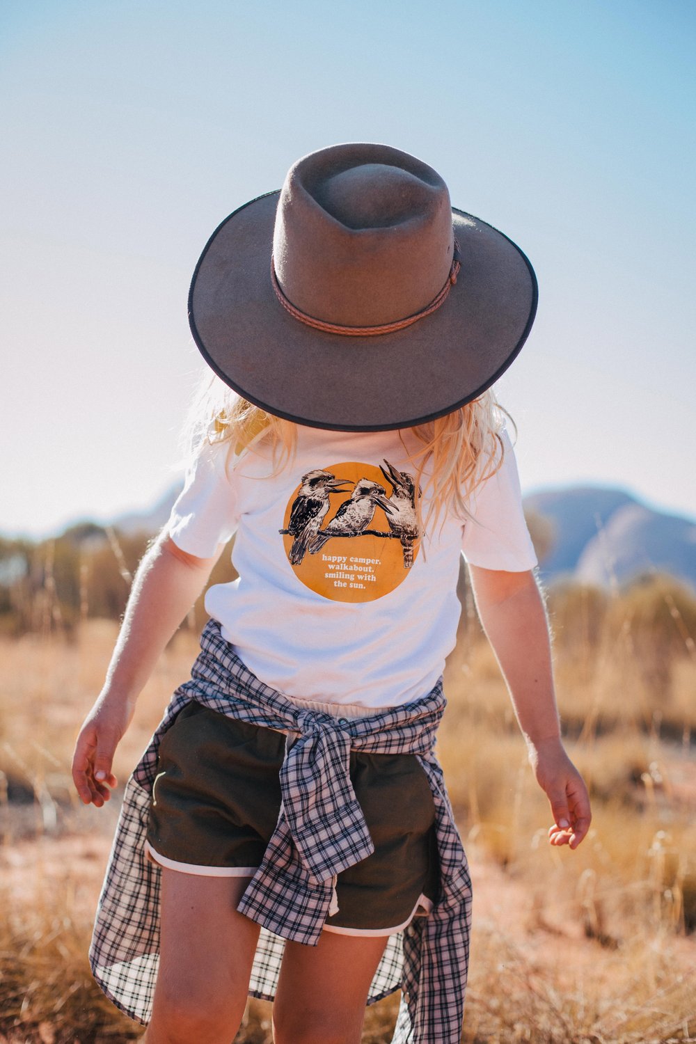 Image of 'Happy Camper' Organic Tee - White